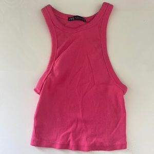Zara pink crop top